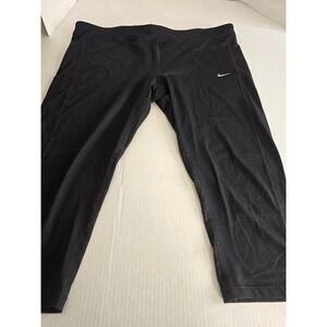 Nike Dri-FIT Women's Black‎ Athletic Capris Cropped Leggings Size 3X